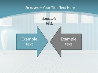 Vintage Living Blue PowerPoint Template