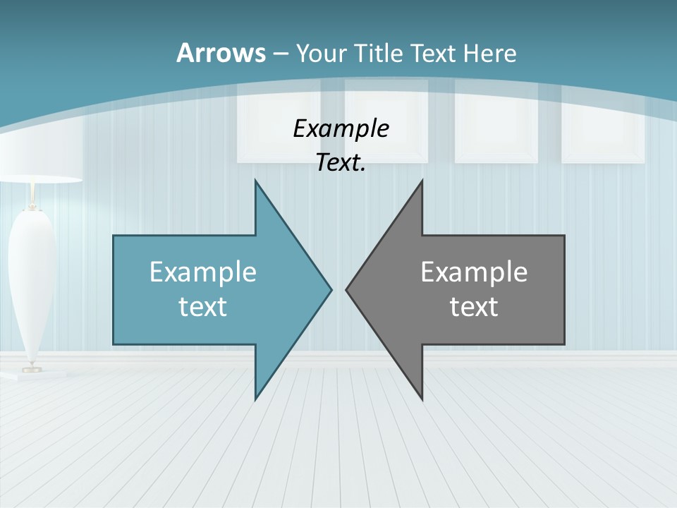 Vintage Living Blue PowerPoint Template