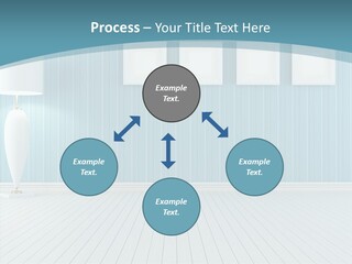 Vintage Living Blue PowerPoint Template