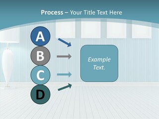 Vintage Living Blue PowerPoint Template