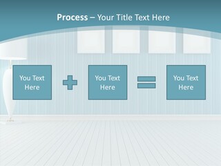 Vintage Living Blue PowerPoint Template