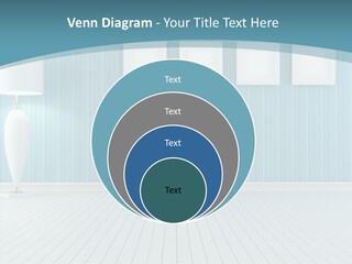 Vintage Living Blue PowerPoint Template