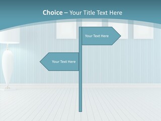 Vintage Living Blue PowerPoint Template