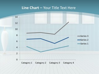 Vintage Living Blue PowerPoint Template