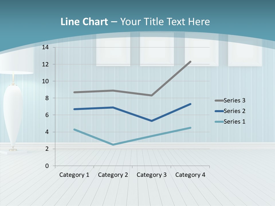 Vintage Living Blue PowerPoint Template