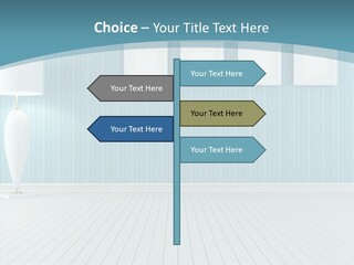 Vintage Living Blue PowerPoint Template