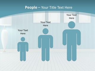 Vintage Living Blue PowerPoint Template