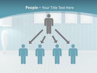 Vintage Living Blue PowerPoint Template