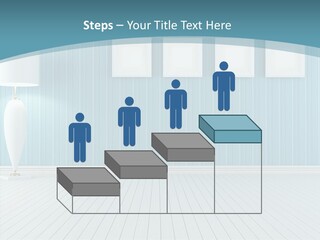 Vintage Living Blue PowerPoint Template