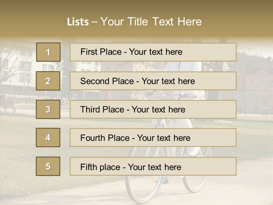 Long Urban Transport PowerPoint Template