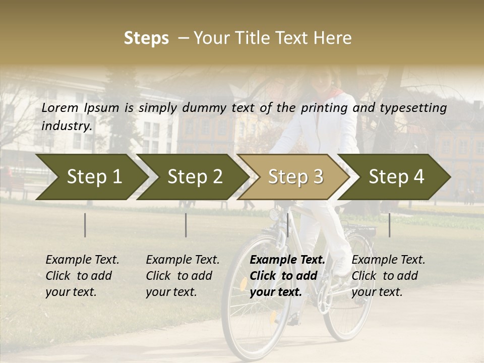 Long Urban Transport PowerPoint Template
