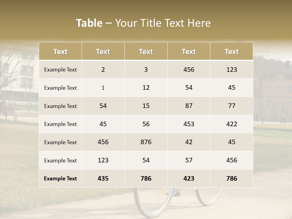 Long Urban Transport PowerPoint Template