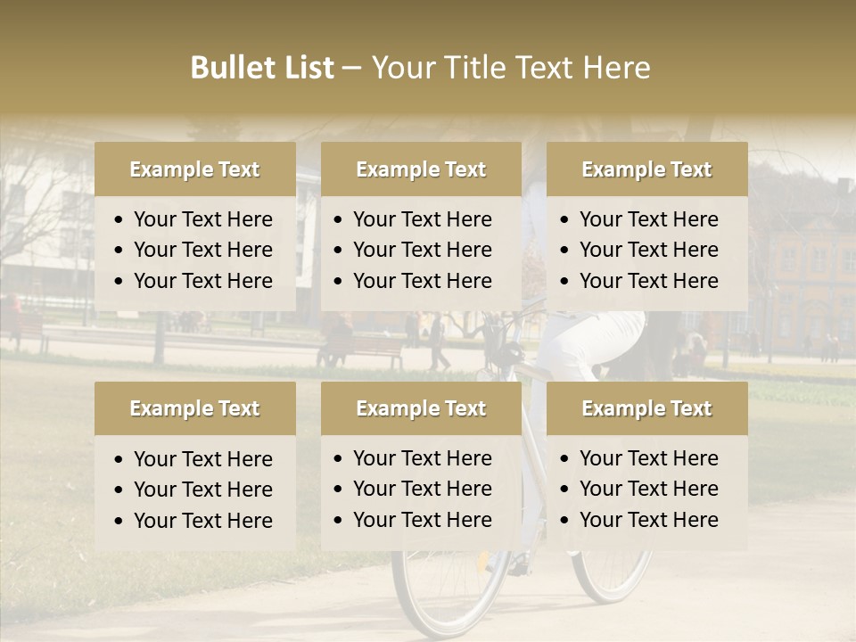 Long Urban Transport PowerPoint Template