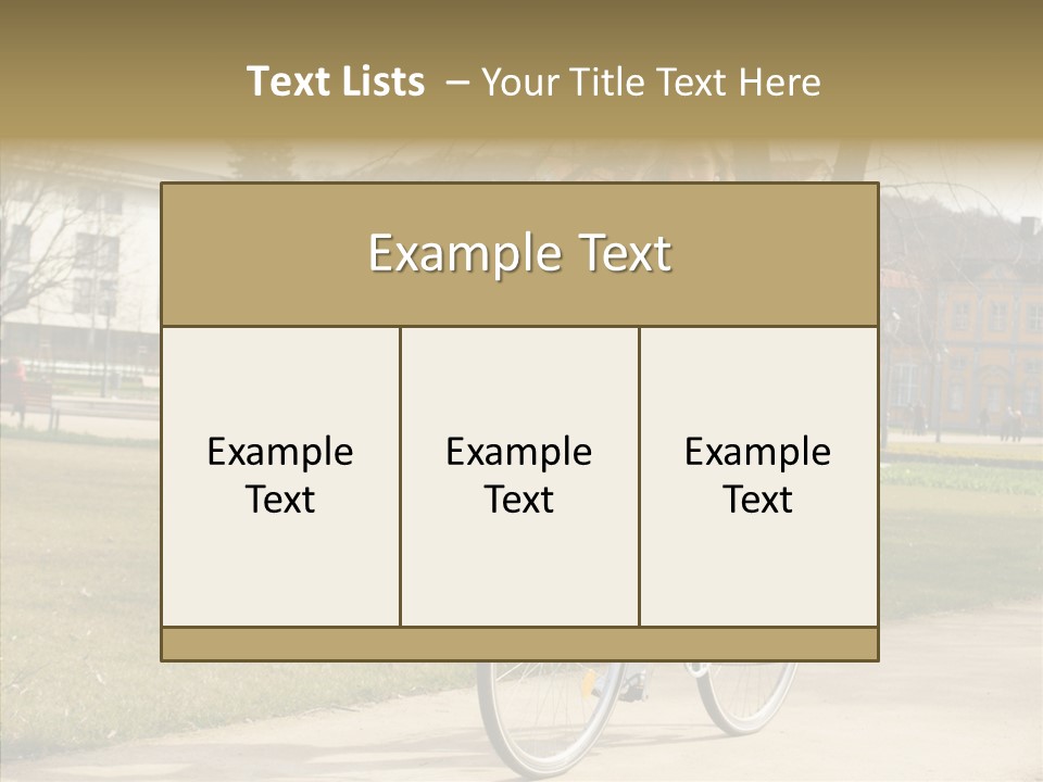 Long Urban Transport PowerPoint Template