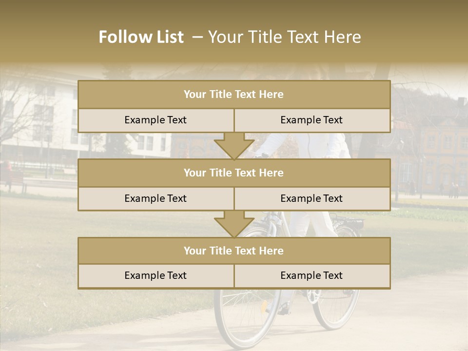Long Urban Transport PowerPoint Template