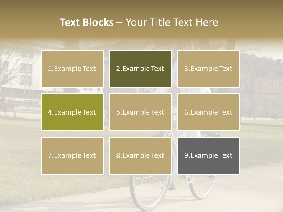 Long Urban Transport PowerPoint Template