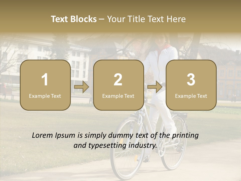 Long Urban Transport PowerPoint Template