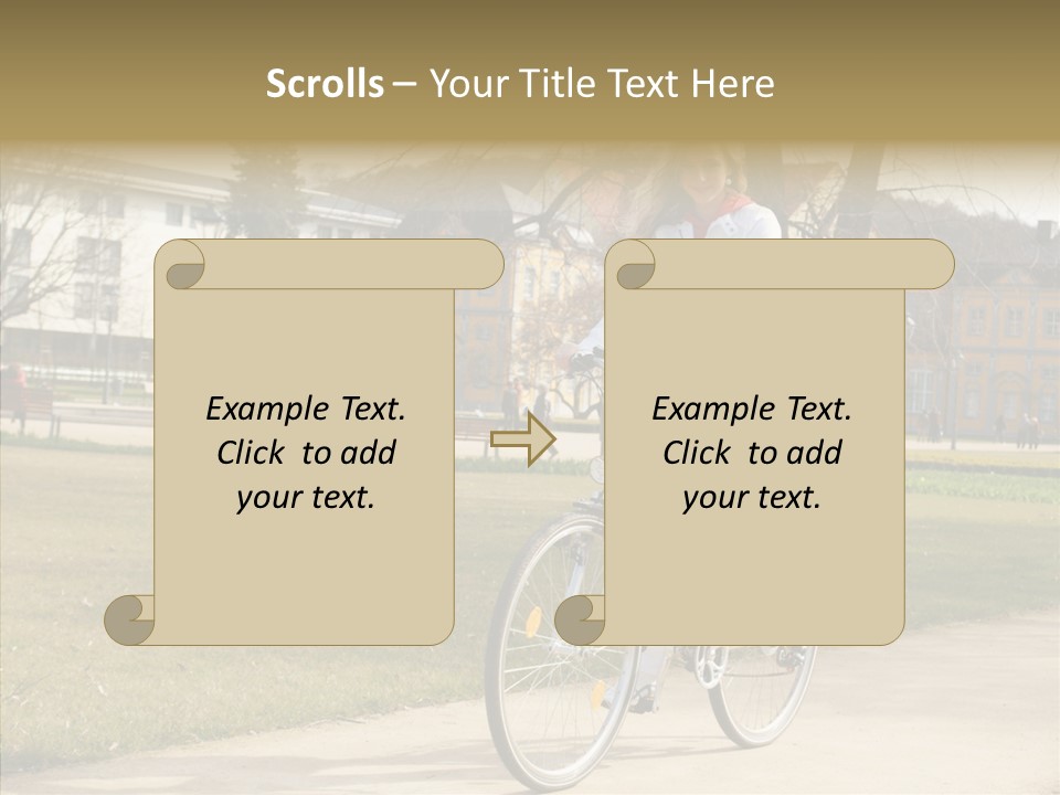 Long Urban Transport PowerPoint Template