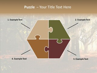Branch Gold Ground PowerPoint Template