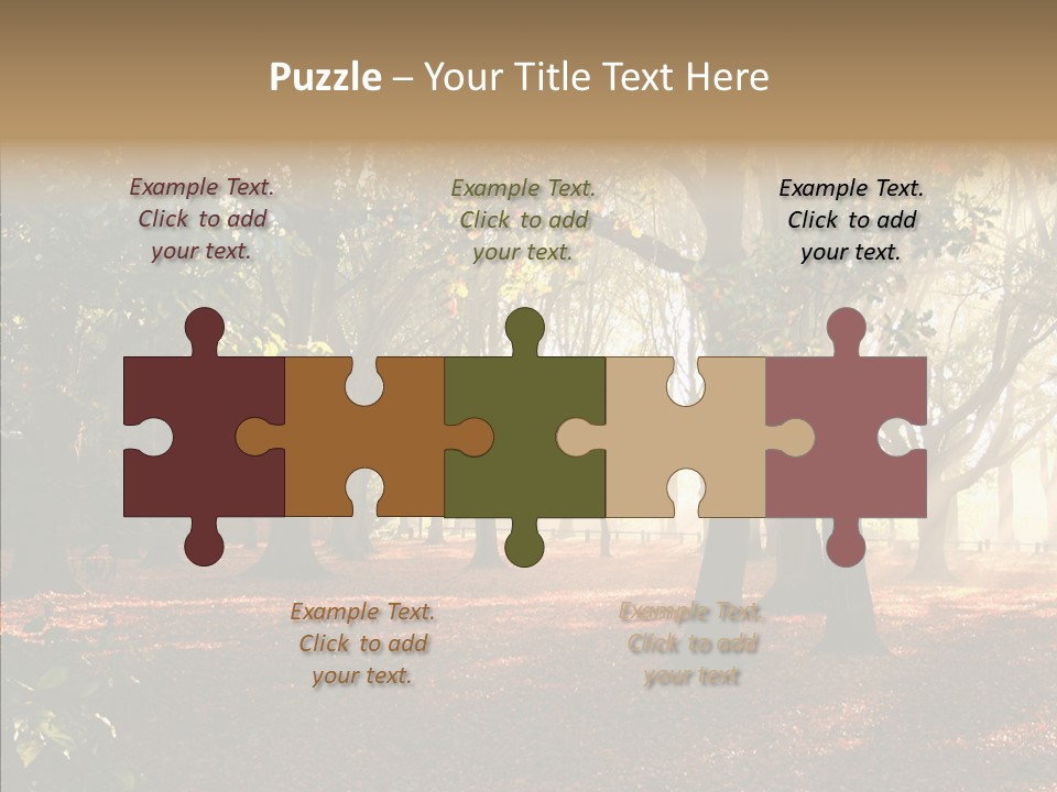 Branch Gold Ground PowerPoint Template