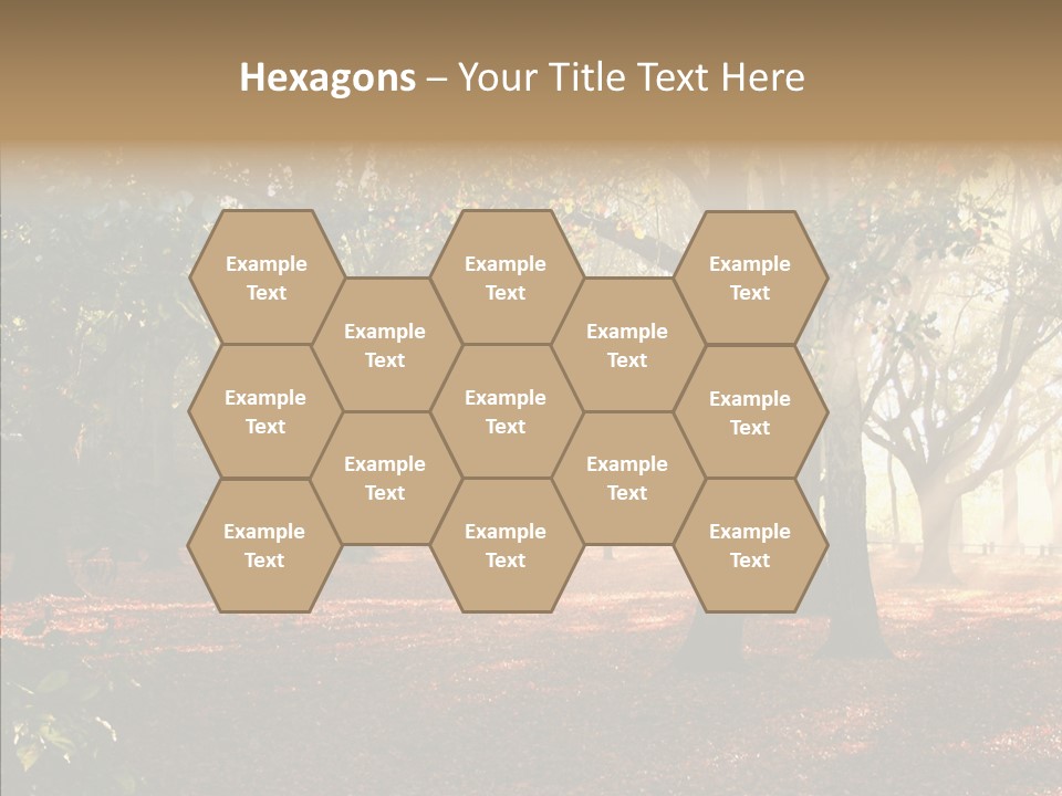 Branch Gold Ground PowerPoint Template