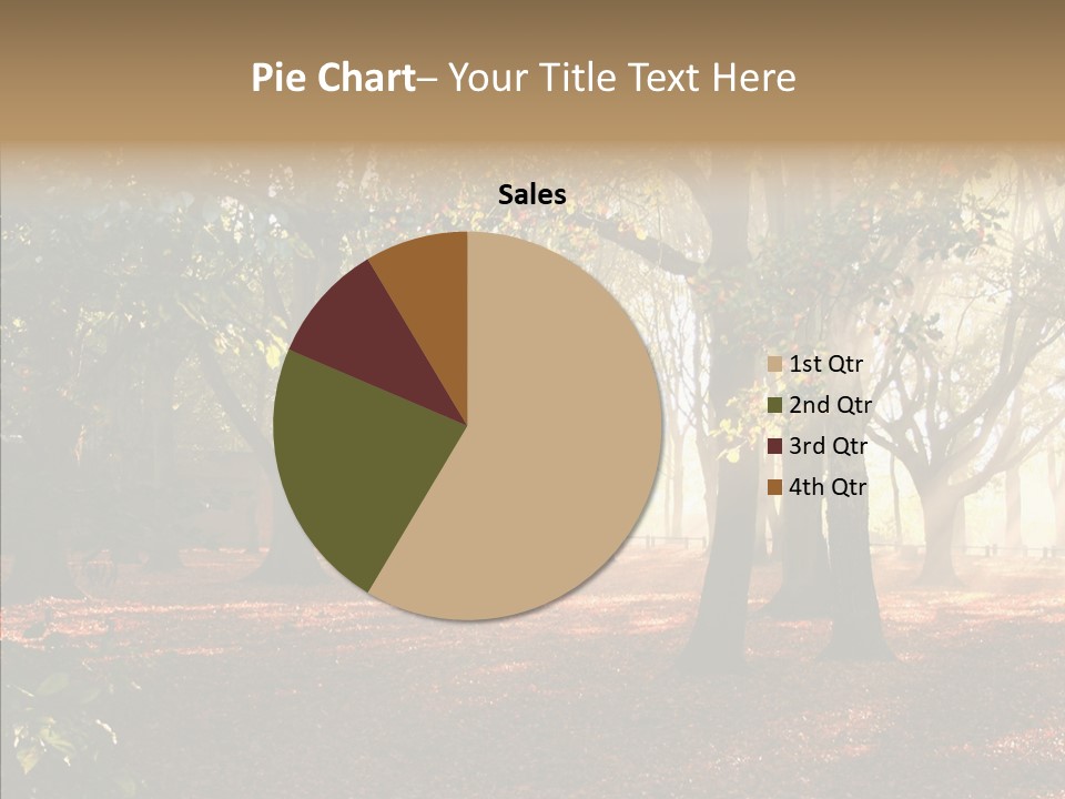Branch Gold Ground PowerPoint Template