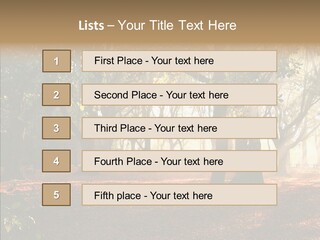 Branch Gold Ground PowerPoint Template