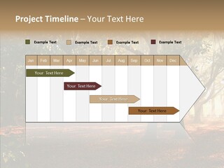 Branch Gold Ground PowerPoint Template