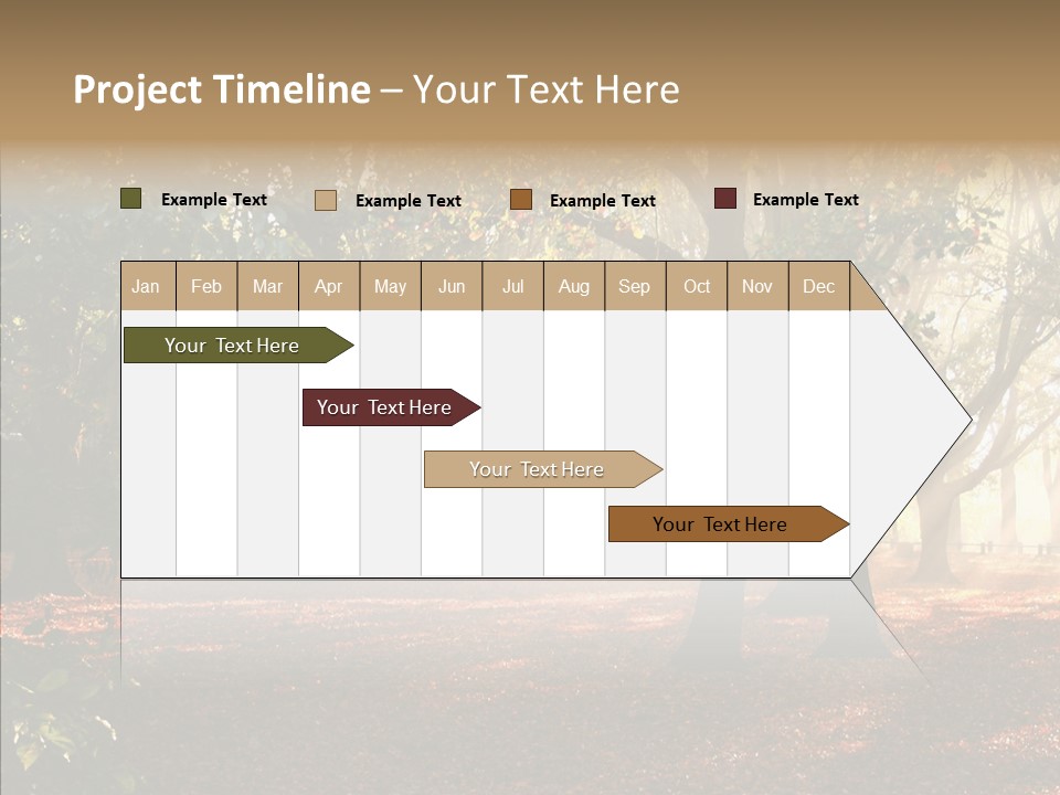 Branch Gold Ground PowerPoint Template
