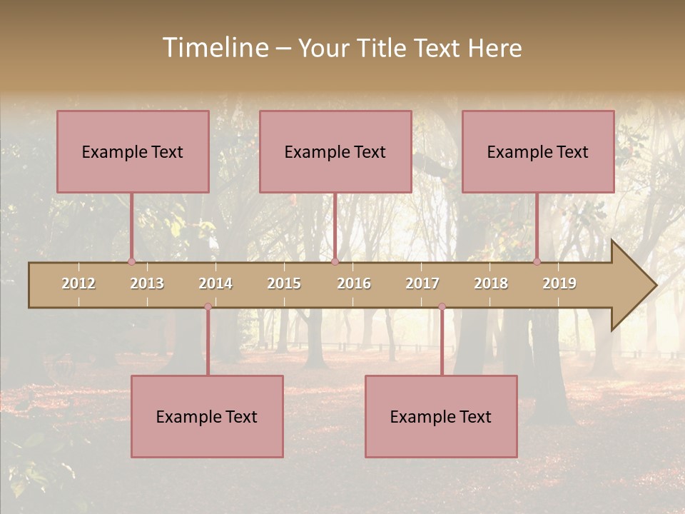 Branch Gold Ground PowerPoint Template
