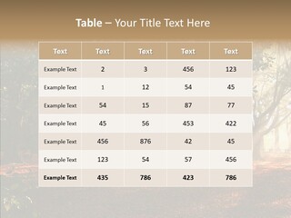Branch Gold Ground PowerPoint Template
