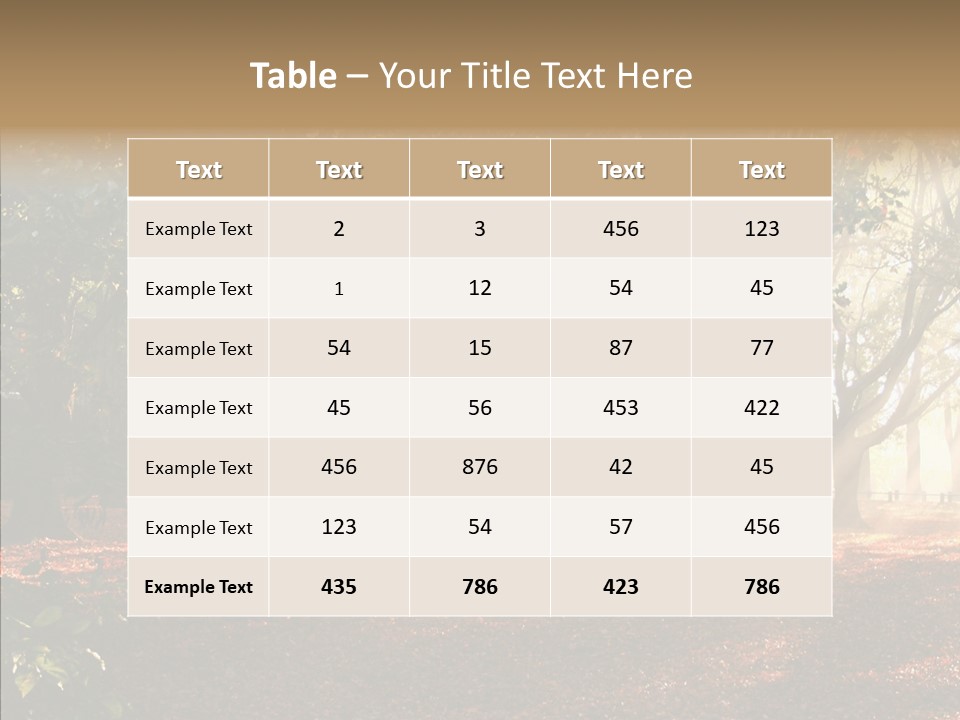 Branch Gold Ground PowerPoint Template