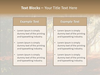 Branch Gold Ground PowerPoint Template