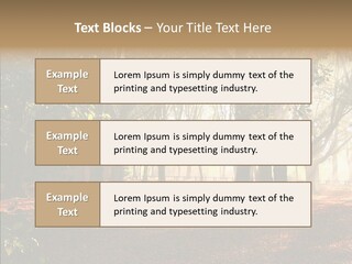 Branch Gold Ground PowerPoint Template
