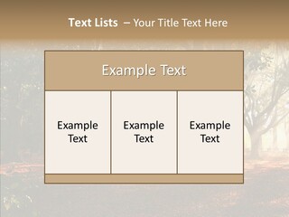 Branch Gold Ground PowerPoint Template