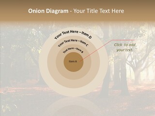 Branch Gold Ground PowerPoint Template