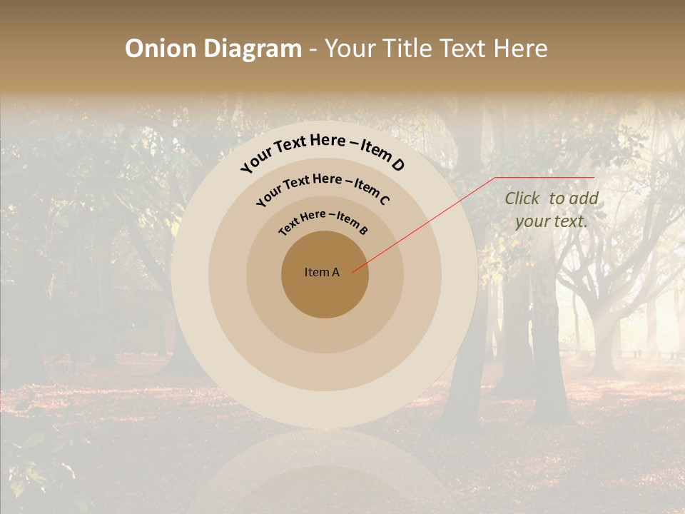 Branch Gold Ground PowerPoint Template