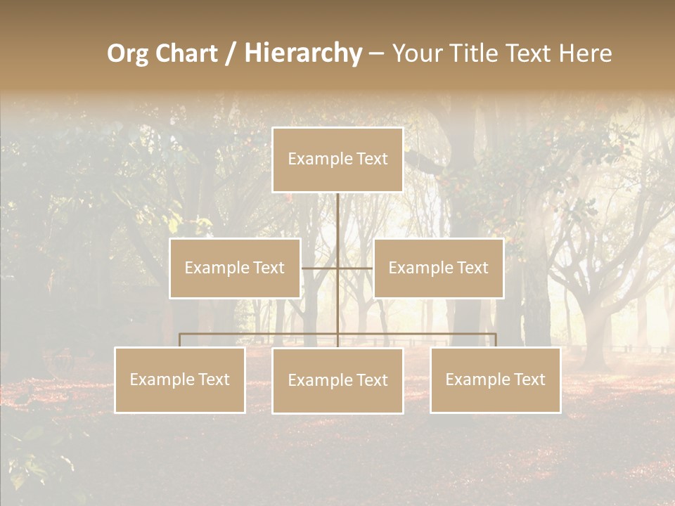 Branch Gold Ground PowerPoint Template