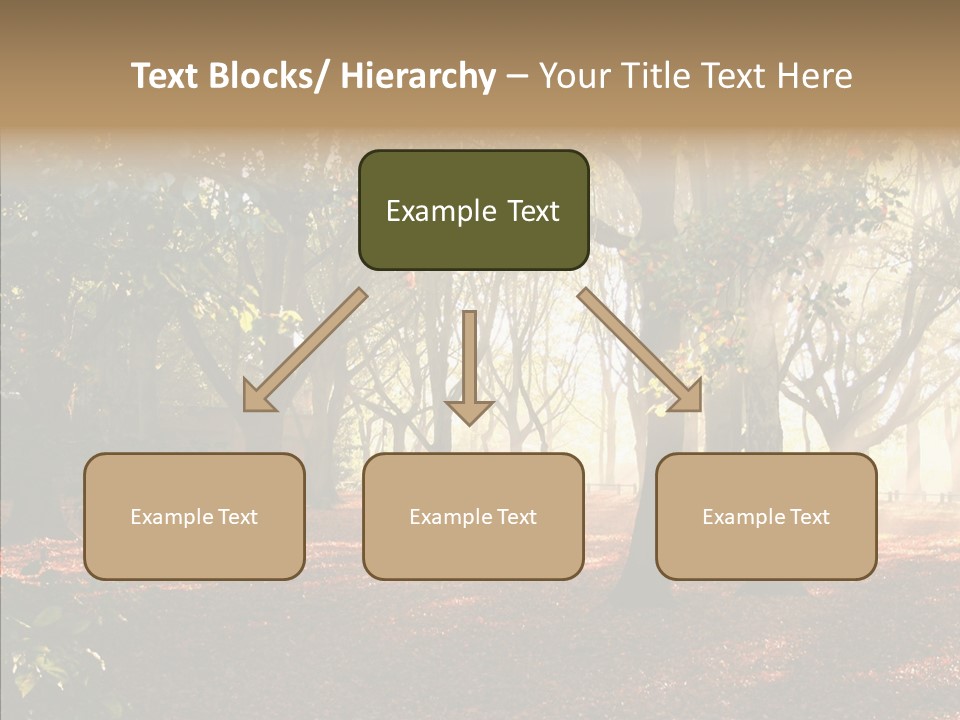 Branch Gold Ground PowerPoint Template
