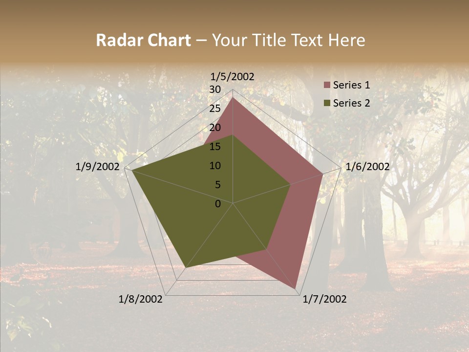 Branch Gold Ground PowerPoint Template