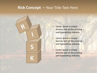 Branch Gold Ground PowerPoint Template