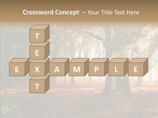 Branch Gold Ground PowerPoint Template