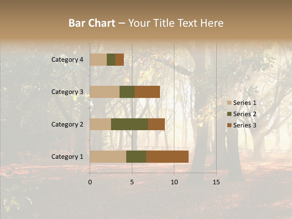 Branch Gold Ground PowerPoint Template