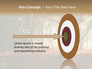 Branch Gold Ground PowerPoint Template