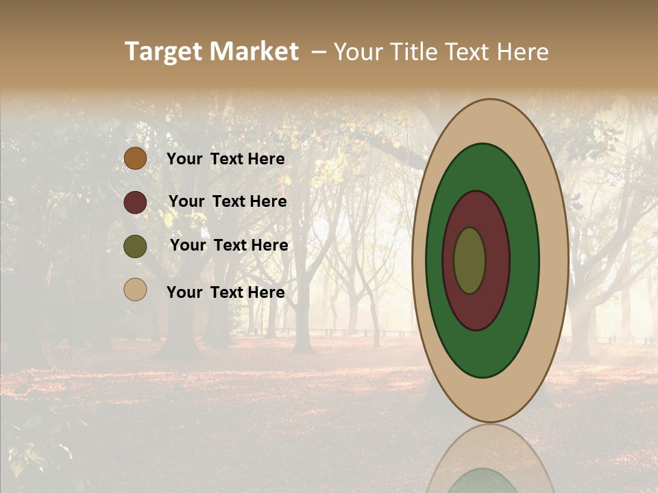 Branch Gold Ground PowerPoint Template