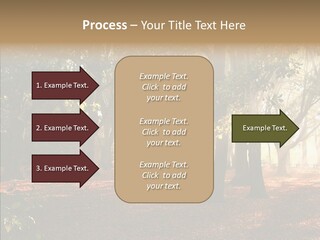 Branch Gold Ground PowerPoint Template