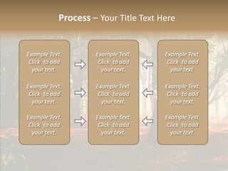 Branch Gold Ground PowerPoint Template