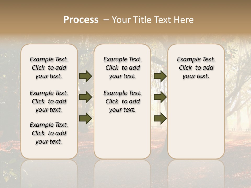 Branch Gold Ground PowerPoint Template