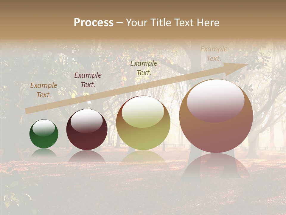 Branch Gold Ground PowerPoint Template