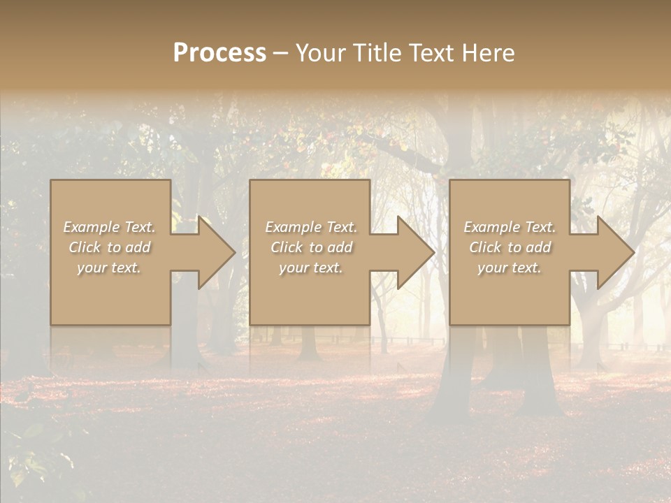 Branch Gold Ground PowerPoint Template